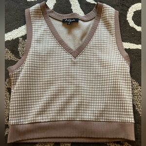 Mixed Threads Brown v-neck vest